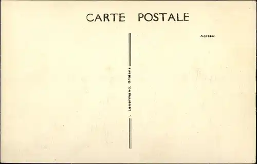 Ak Orléans Loiret, Place du Martroi, Monument