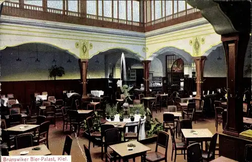 Ak Kiel Schleswig Holstein, Brunswiker Bier-Palast