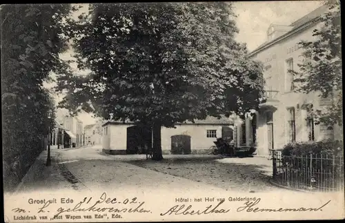 Ak Ede Gelderland Niederlande, Hotel het Hof van Gelderland