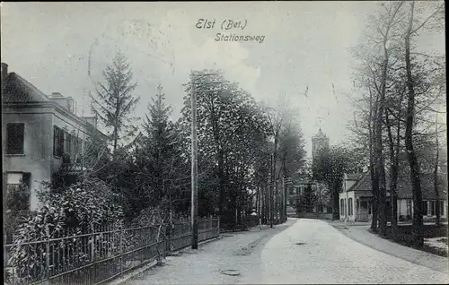 Ak Elst Gelderland, Stationsweg