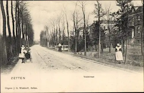 Ak Zetten Gelderland Niederlande, Veldstraat