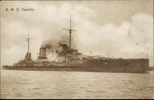 Ak Deutsches Kriegsschiff, SMS Seydlitz, Schlachtkreuzer