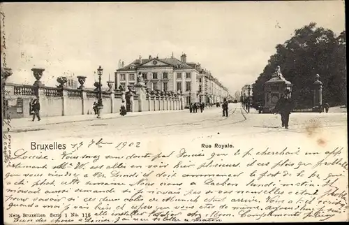 Ak Bruxelles Brüssel, Rue Royale
