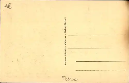 Ak Rabat Marokko, La Mosquee du Sultan, Blick auf Moschee und Minarett