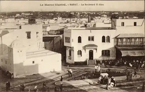Ak Rabat Marokko Le Boulevard El Alou