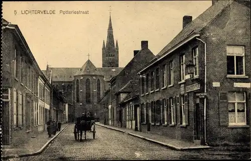 Ak Lichtervelde Westflandern, Potteriestraat