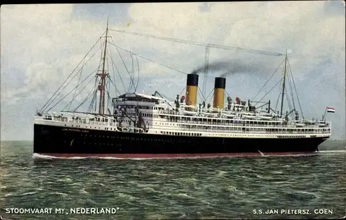 Ak Dampfer SS Jan Pietersz, Stoomvaart Maatschappij Nederland