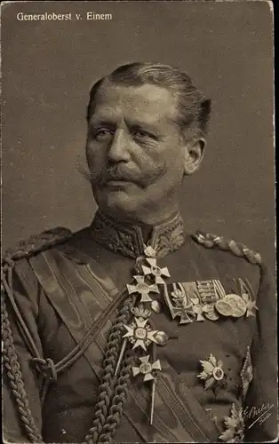 Ak Generaloberst Karl von Einem, Portrait in Uniform, Orden