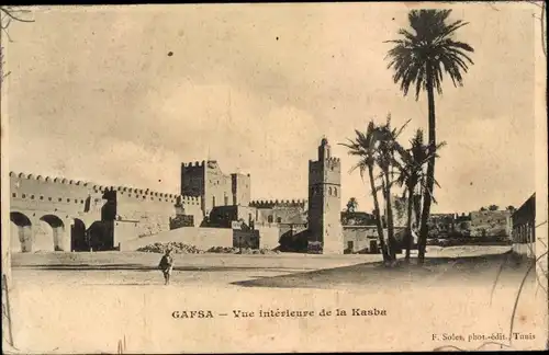 Ak Gafsa Tunesien, Vue interieure de la Kasba