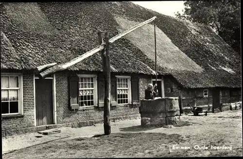 Ak Emmen Drenthe Niederlande, Oude boerderij