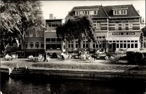 Ak Ommen Overijssel, Hotel de Zon aan den Vecht