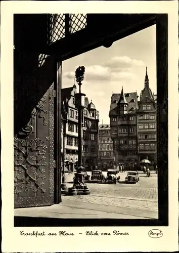 Ak Frankfurt am Main, Blick vom Römer