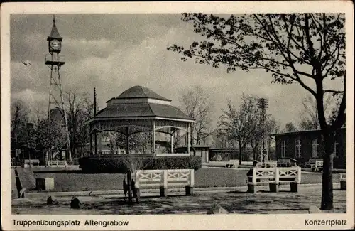 Ak Altengrabow Möckern in Sachsen Anhalt, Truppenübungsplatz, Konzertplatz