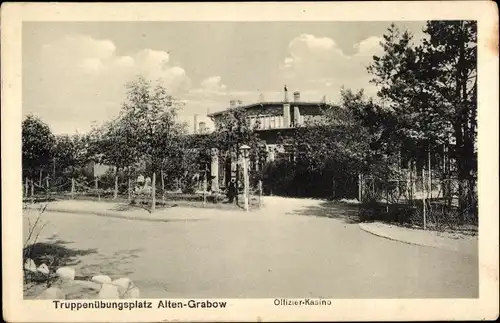 Ak Altengrabow Möckern in Sachsen Anhalt, Truppenübungsplatz, Offizier Kasino