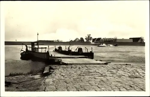 Ak Pretzsch Bad Schmiedeberg an der Elbe, Elbfähre