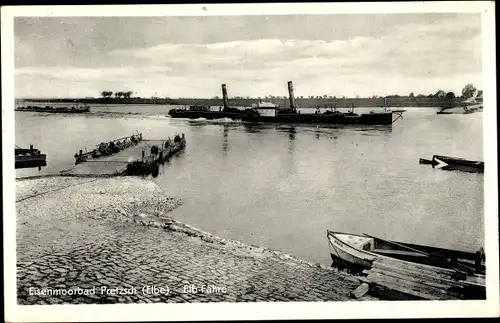 Ak Pretzsch Bad Schmiedeberg an der Elbe, Fähre, Elbdampfer, Boot Hans