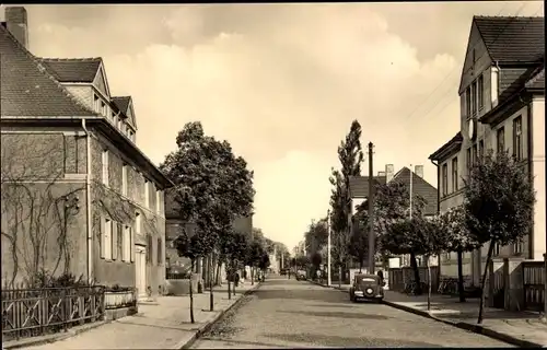 Ak Genthin am Elbe Havel Kanal, Bahnhofstraße