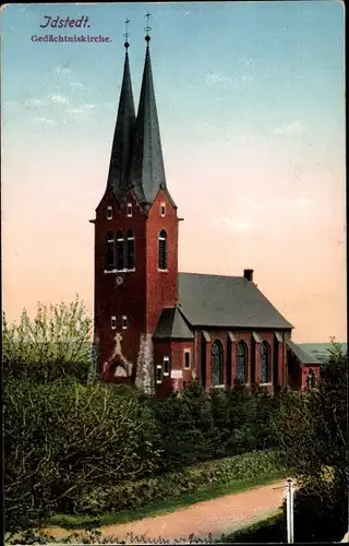 Ak Idstedt Schleswig Holstein, Blick auf die Gedächtniskirche