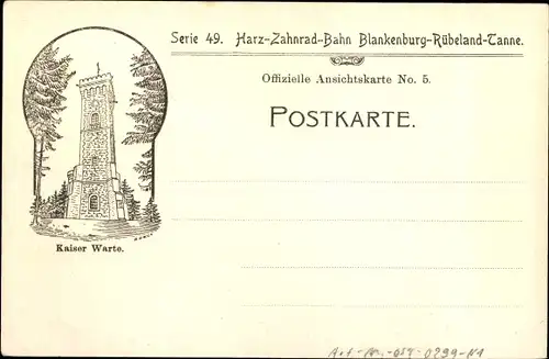 Ak Blankenburg am Harz, Tränkestraße