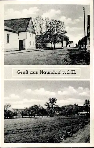 Ak Naundorf vor der Haide in Anhalt, Gasthof Erholung, Ortsansichten