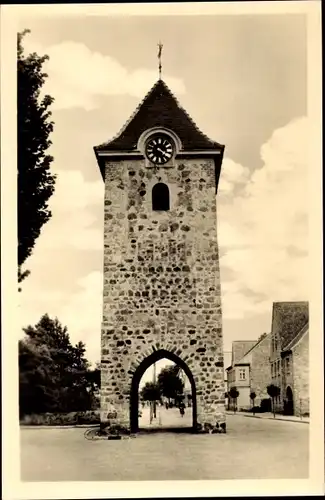 Ak Zerbst in Anhalt, Turm auf der Breitenstraße