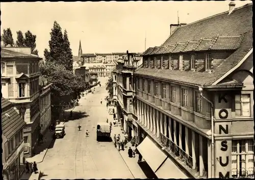 Ak Staßfurt im Salzlandkreis, Karl Marx Straße