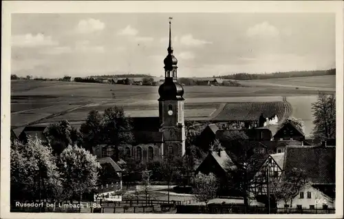 Ak Rußdorf Limbach Oberfrohna Sachsen, Kirche