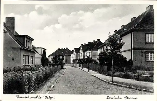 Ak Slawsk Heinrichswalde Ostpreußen, Deutsche Straße
