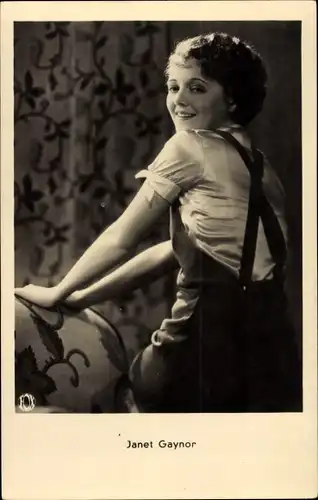 Ak Schauspielerin Janet Gaynor, Portrait