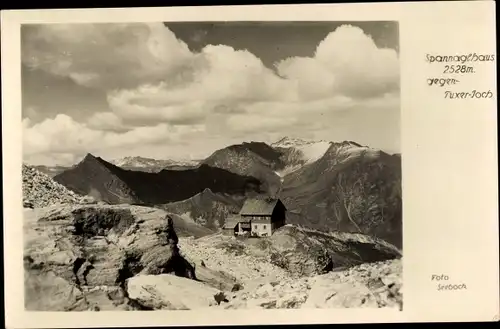 Ak Zillertaler Alpen, Spannagelhaus gegen Tuxer Joch