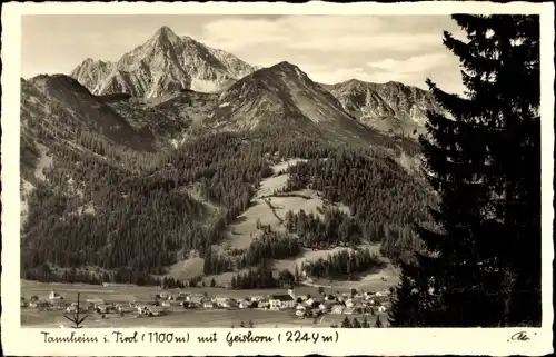 Ak Tannheim in Tirol, Ort mit Geishorn