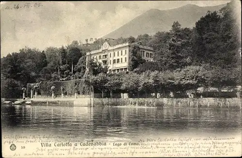 Ak Cadenabbia Lago di Como Lombardia Italien, Villa Carlotta