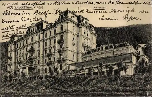 Ak Bad Gastein in Salzburg, Kaiserhof