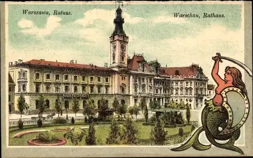 Ak Warszawa Warschau Polen, Rathaus