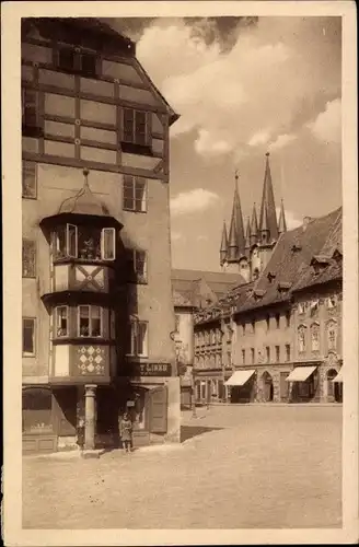 Ak Cheb Eger Region Karlsbad, Stöckl mit Erker