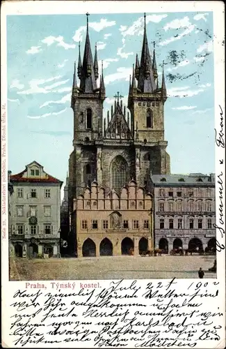 Ak Praha Prag Tschechien, Tynsky kostel