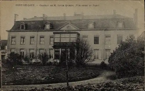 Ak Pont-de-Loup Wallonien Hennegau, Château de M. Louis Quirini