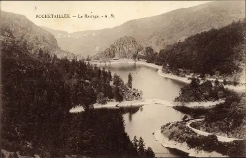 Ak Rochetaillée Loire, le Barrage