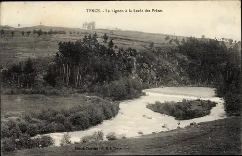 Ak Tence Haute Loire, le Lignon à la Levée de Frères