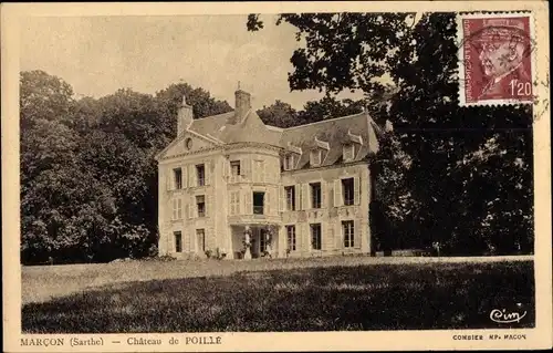 Ak Marcon Sarthe, Château de Poilie