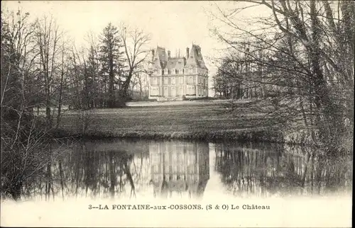 Ak La Fontaine aux Cossons Vaugrigneuse Essonne, Château