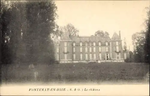 Ak Fontenay Trésigny Seine et Marne, Château