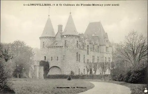 Ak Longvilliers Yvelines, Le Chateau du Plessis Mornay