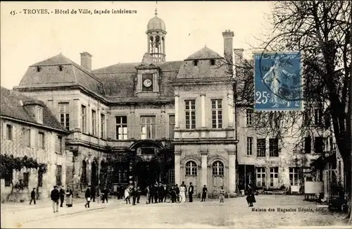 Ak Troyes Aube, Hôtel de Ville