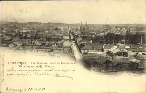 Ak Charleville Marne, Gesamtansicht