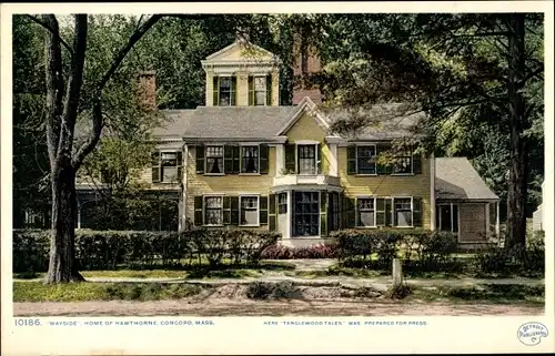 Ak Concord Massachusetts USA, Wayside, Home of Hawthorne