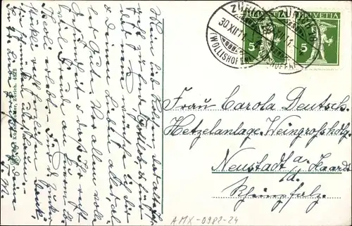 Ak Zürich Stadt Schweiz, Glückwunsch Neujahr 1912, Stadtansicht