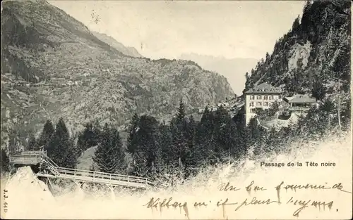 Ak Kanton Wallis, Passage de la Tete noire