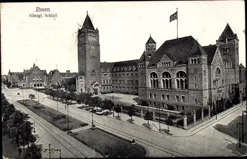 Ak Poznań Posen, Königliches Schloss