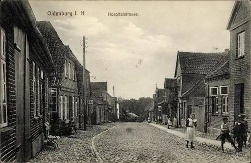 Ak Oldenburg in Holstein, Hospitalstraße